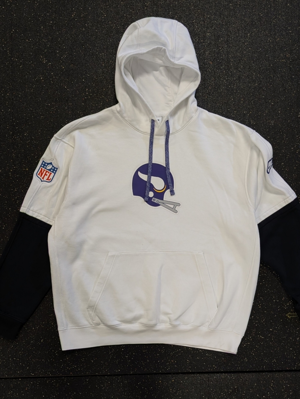 Minnesota Vikings Nike Alternate Logo Club Tri-Blend LS Pullover Hoodie 2024 NFL